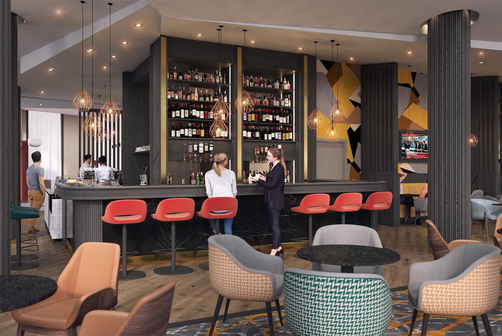 Maldron Hotel Manchester City Centre Exterior foto 3D rendering of the bar
